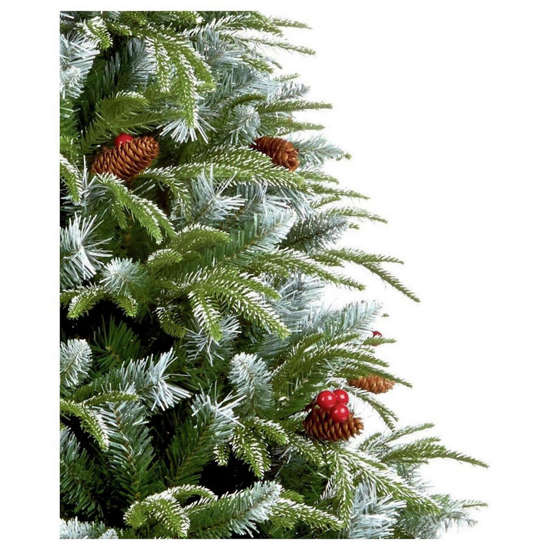 Premier Decorations 7ft New Jersey Spruce Berry & Cone Christmas Tree - Green