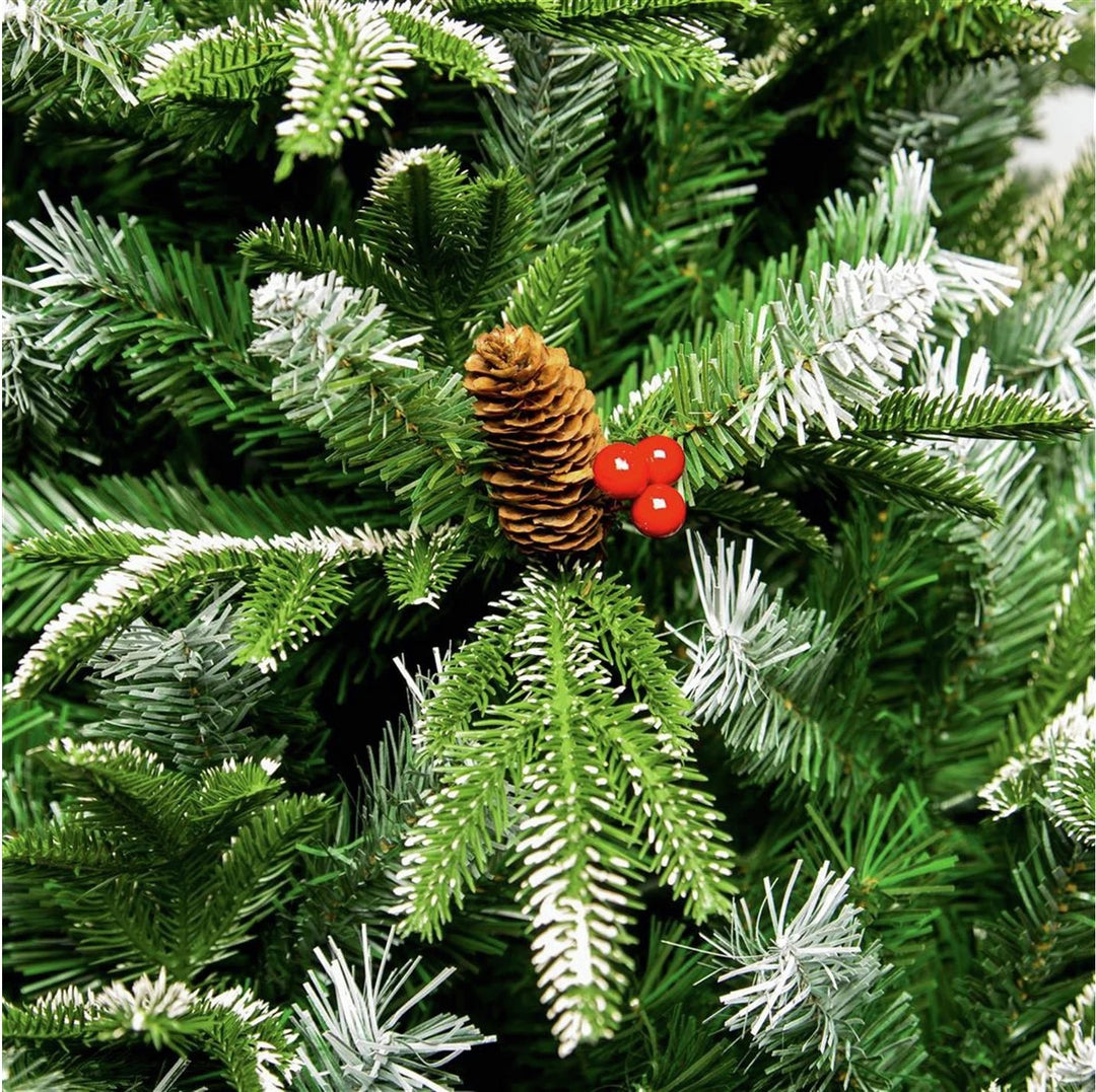 Premier Decorations 6ft Frosted Spruce Christmas Tree - Green