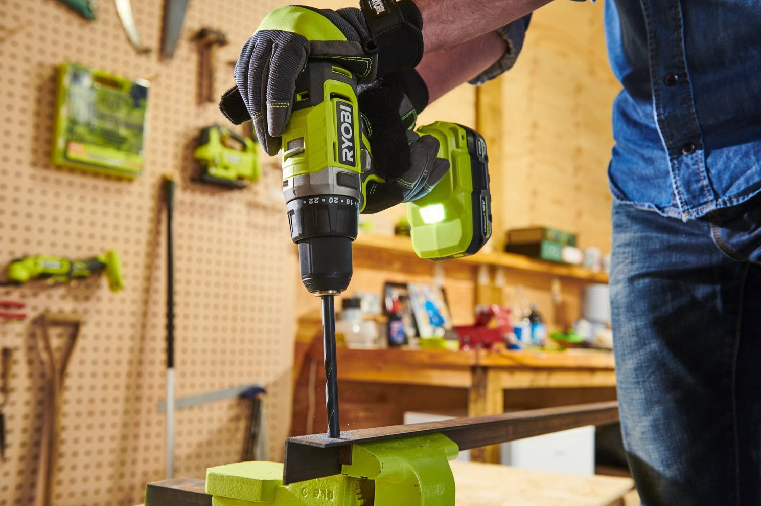 Ryobi 18v on sale hammer drill