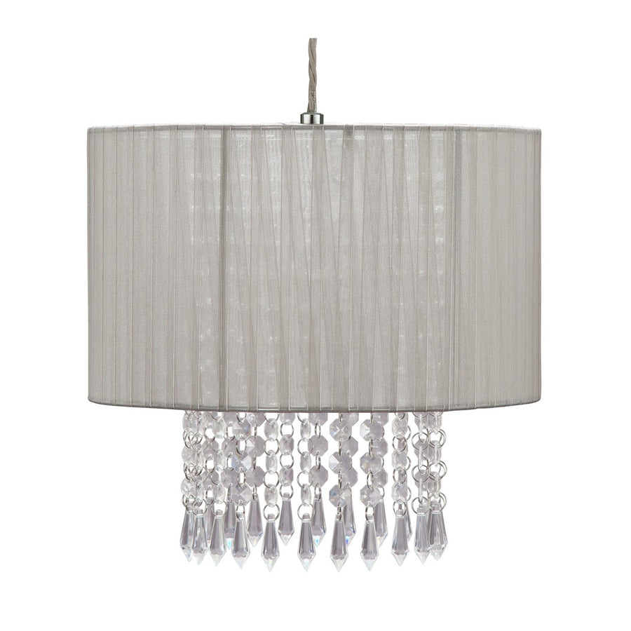 Home Grazia Voile Droplet Light Shade - Grey