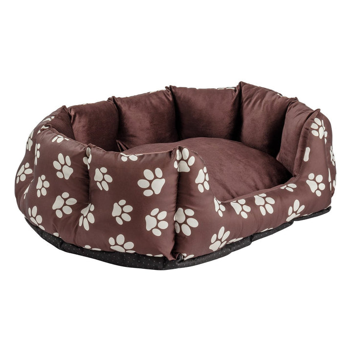 Home Oval Paw Print Pet Bed - Medium