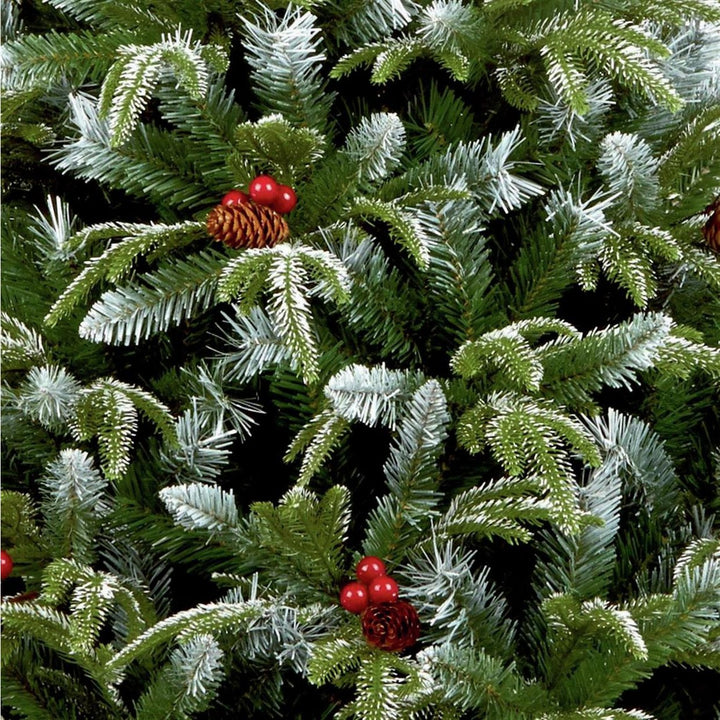 Premier Decorations 7ft New Jersey Spruce Berry & Cone Christmas Tree - Green