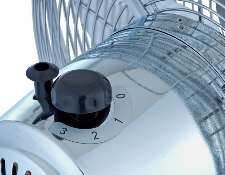 Challenge 12 Inch Oscillating Desk Fan - Chrome