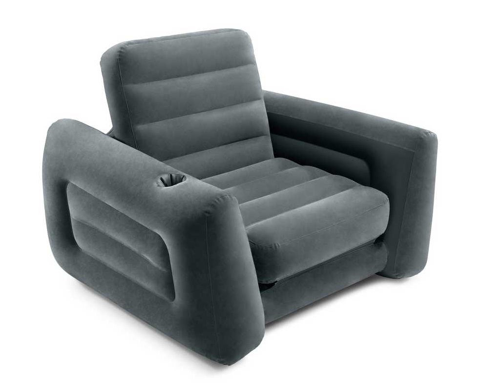 Intex Inflatable Pull Out Camping Chair - Grey