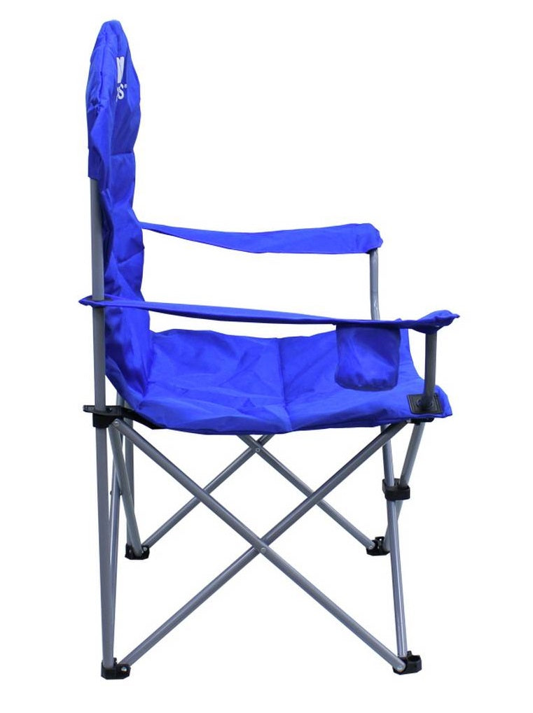 Trespass High Back Padded Camping Chair Blue GED Outlet