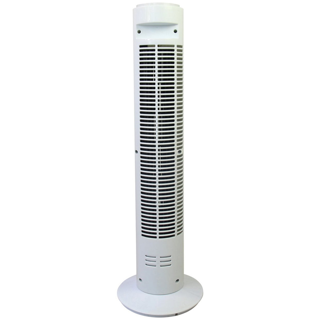 Simple Value White Oscillating Tower Fan - 3 Speed - 29 Inch