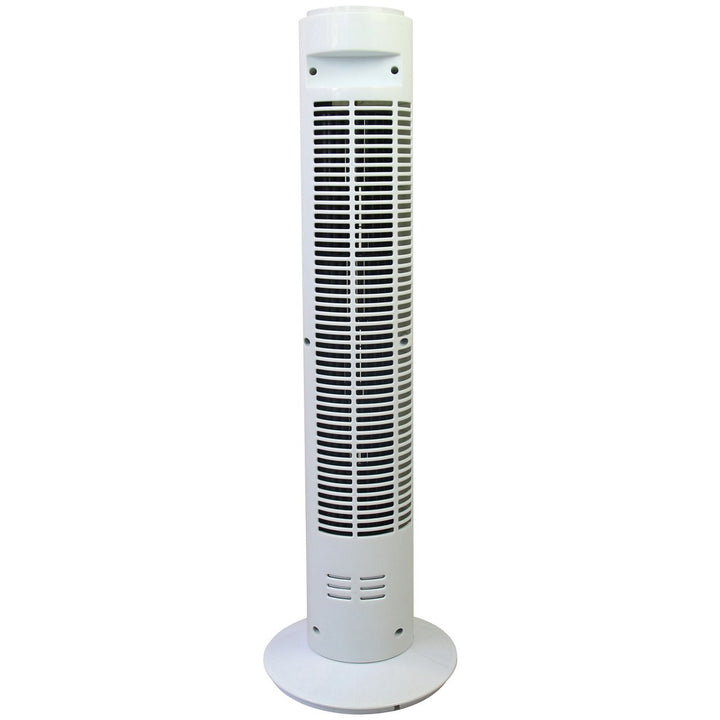 Simple Value White Oscillating Tower Fan - 3 Speed - 29 Inch