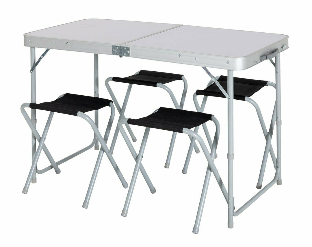 Pro Action 120cm Folding Table With 4 Stools