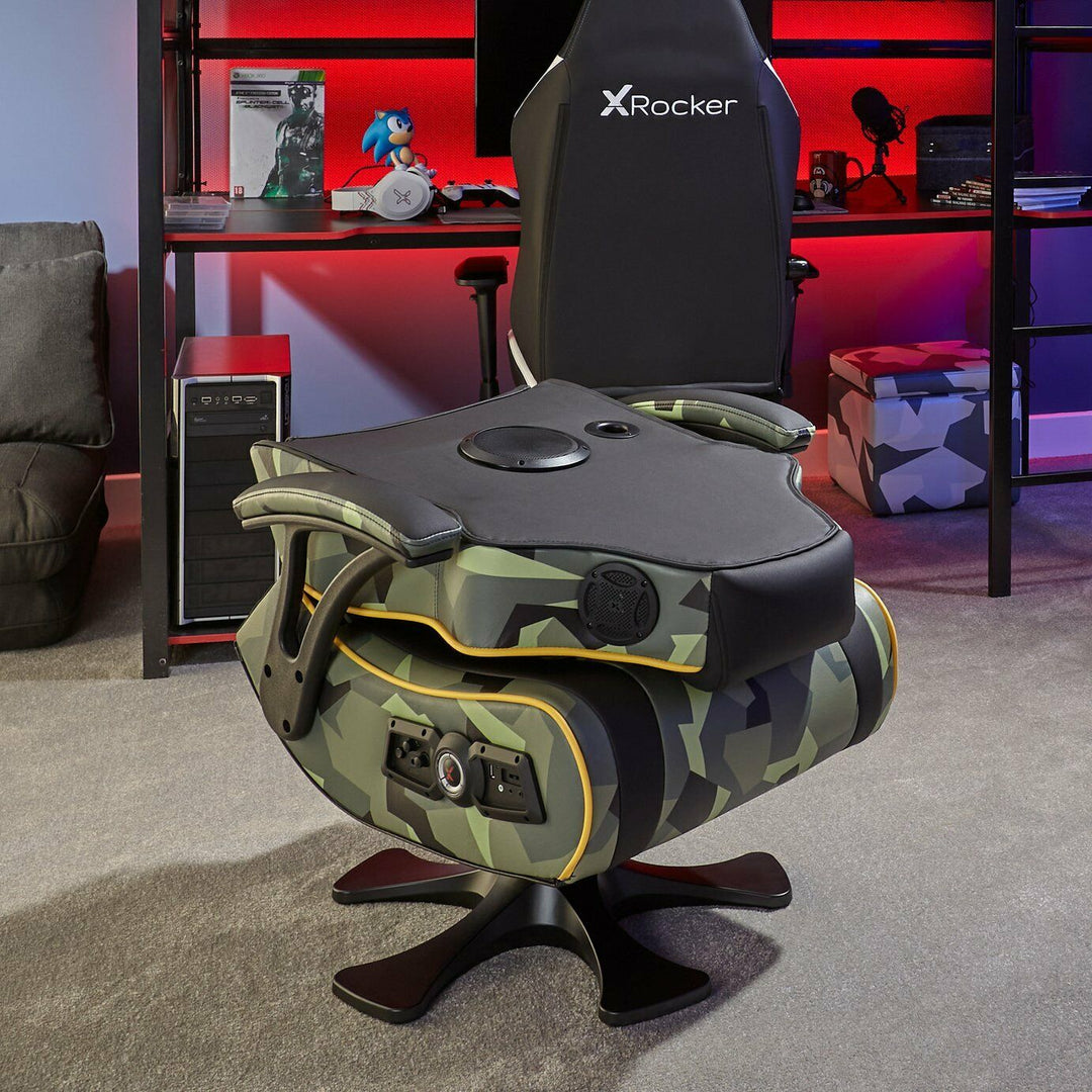 X-Rocker Covert Dark Ops 2.1 Wireless Audio Gaming Chair