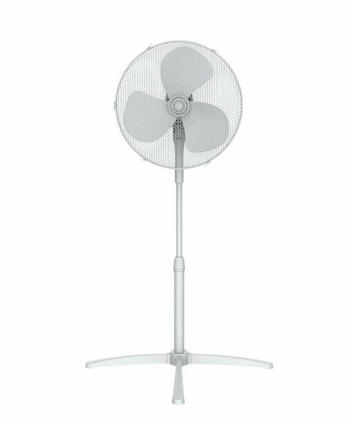 Challenge 16 Inch Oscillating Pedestal Fan - 3 Speed - White