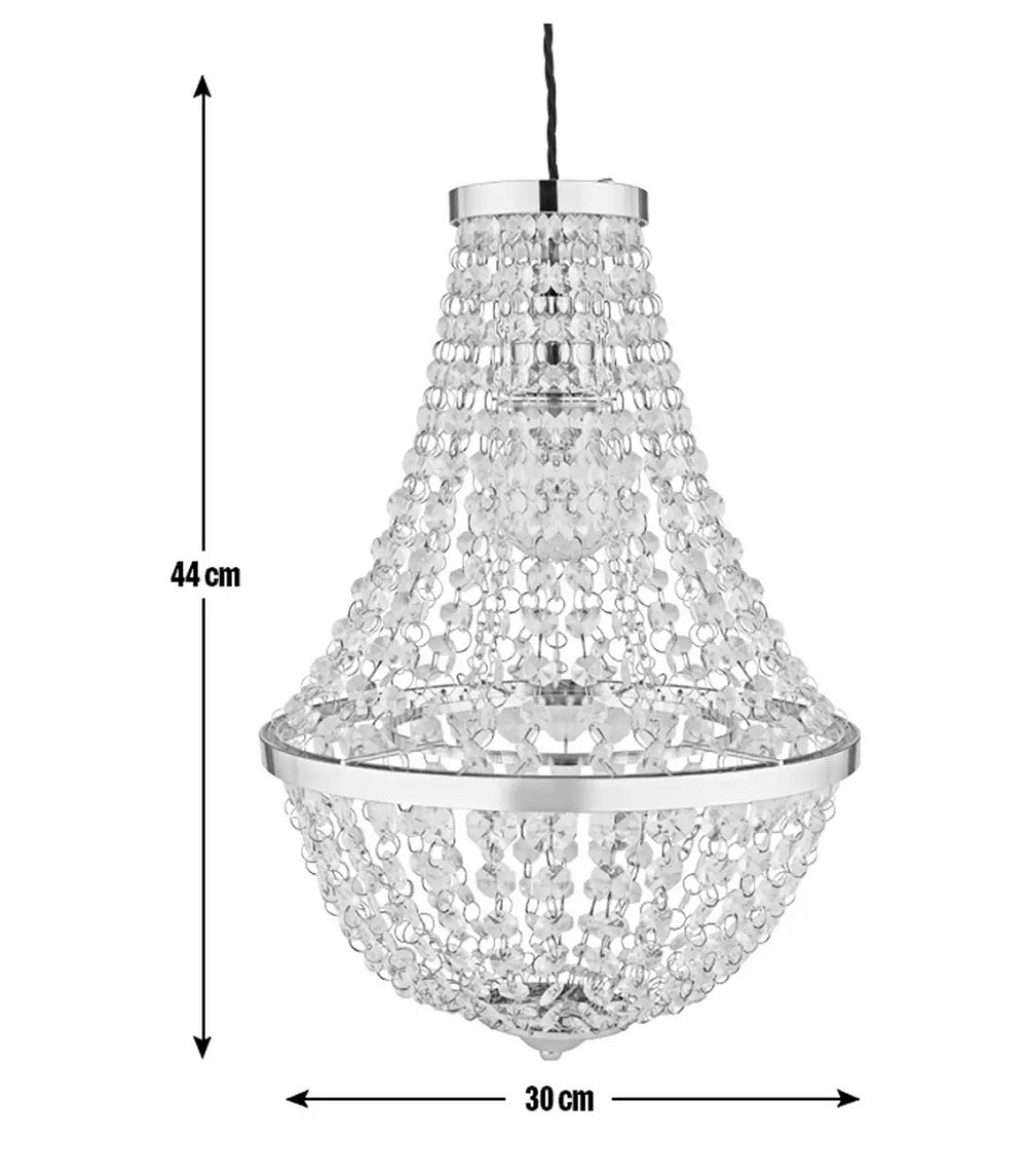 Home Empire Chandelier Light - Chrome