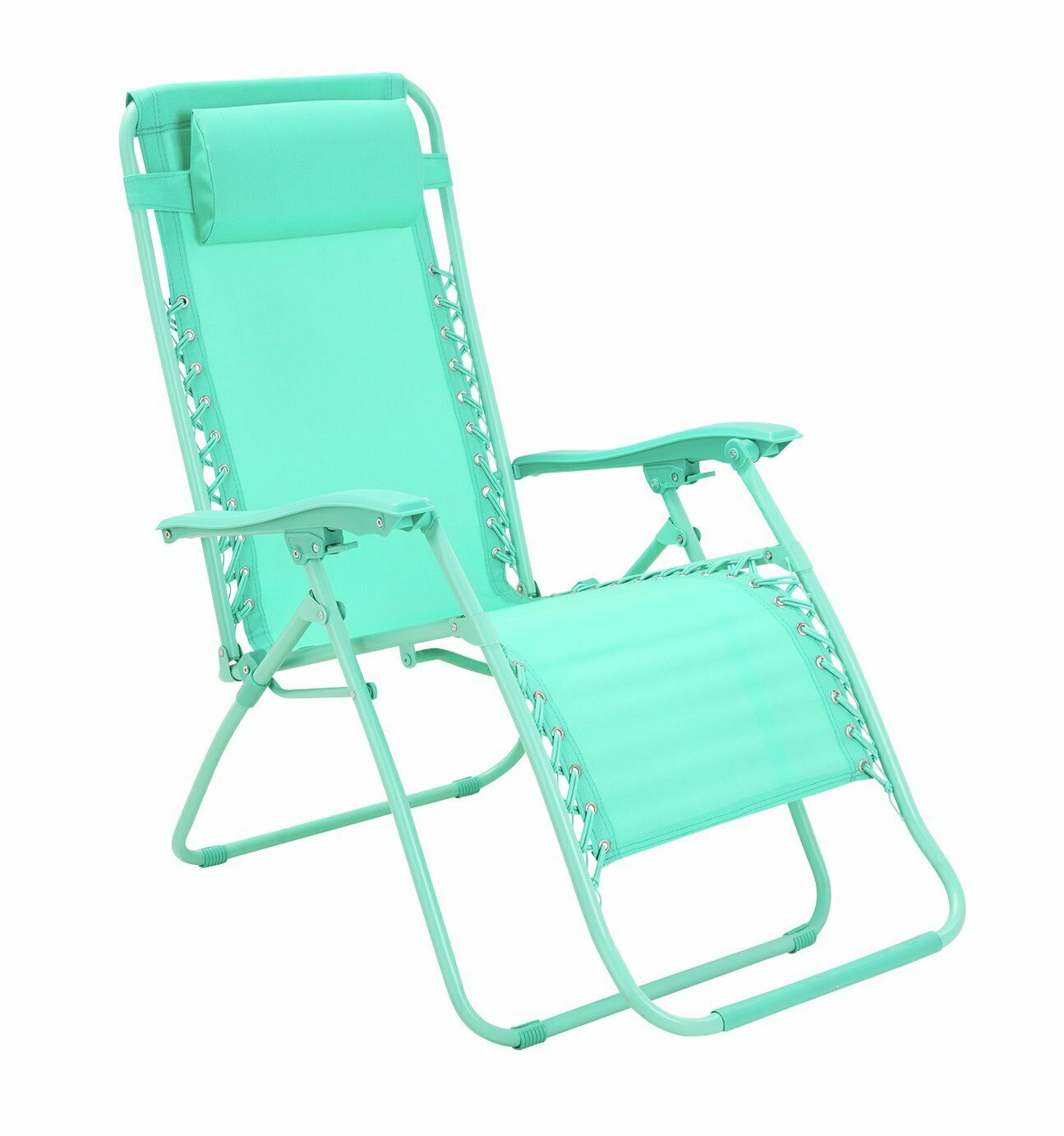 Home Zero Gravity Outdoor Chair Recliner Sun Lounger - Teal