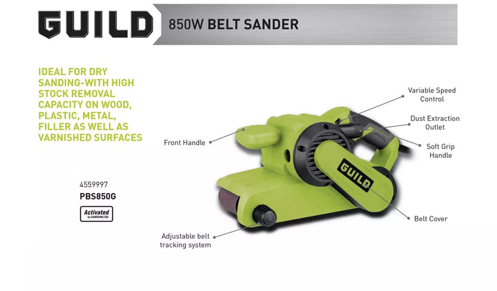 Guild Belt Sander - 850W