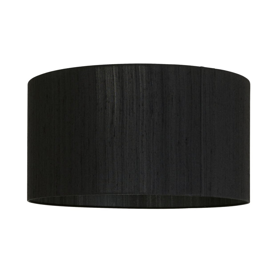 Habitat Drum Silk 58cm Shade - Black