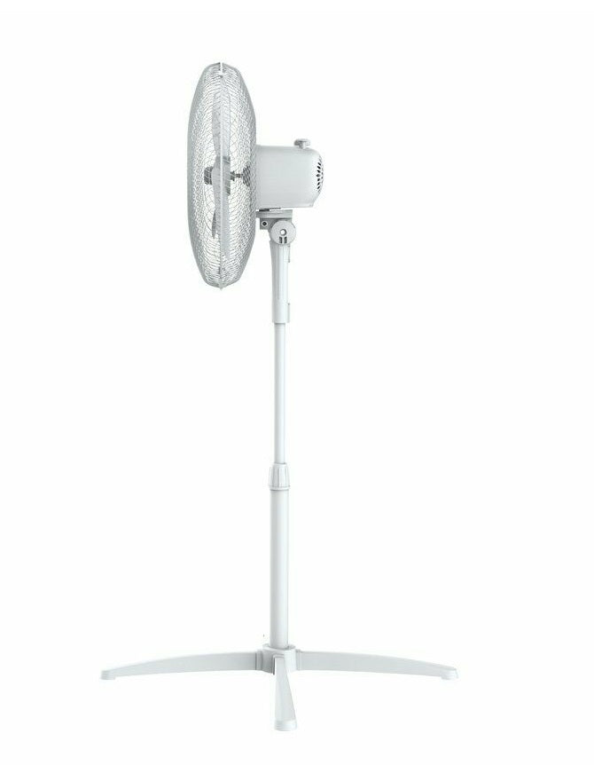 Challenge 16 Inch Oscillating Pedestal Fan - 3 Speed - White