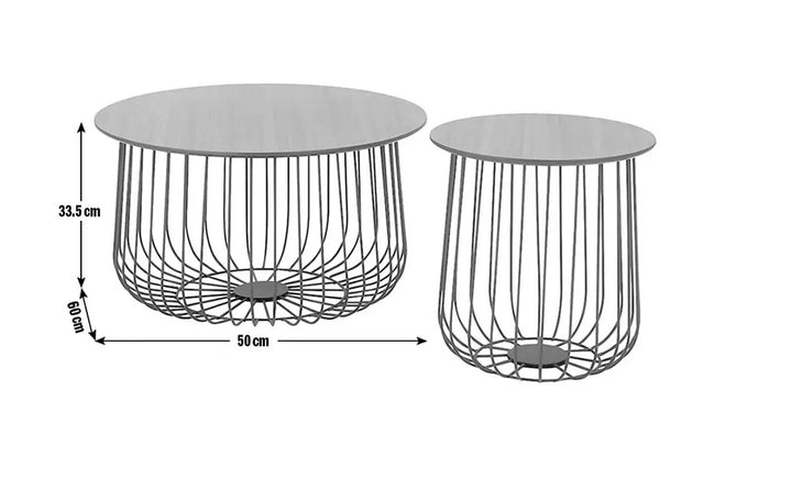 Habitat Wire Frame Bird Cage Coffee & Side Tables