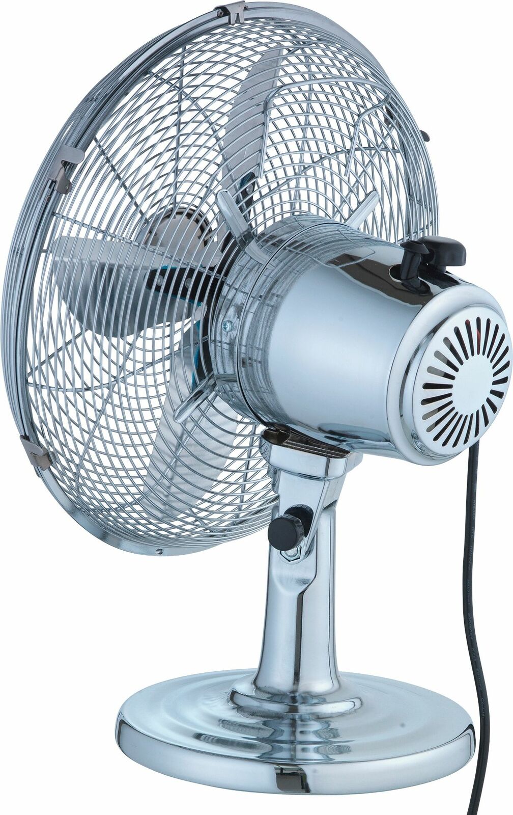 Challenge 12 Inch Oscillating Desk Fan - Chrome