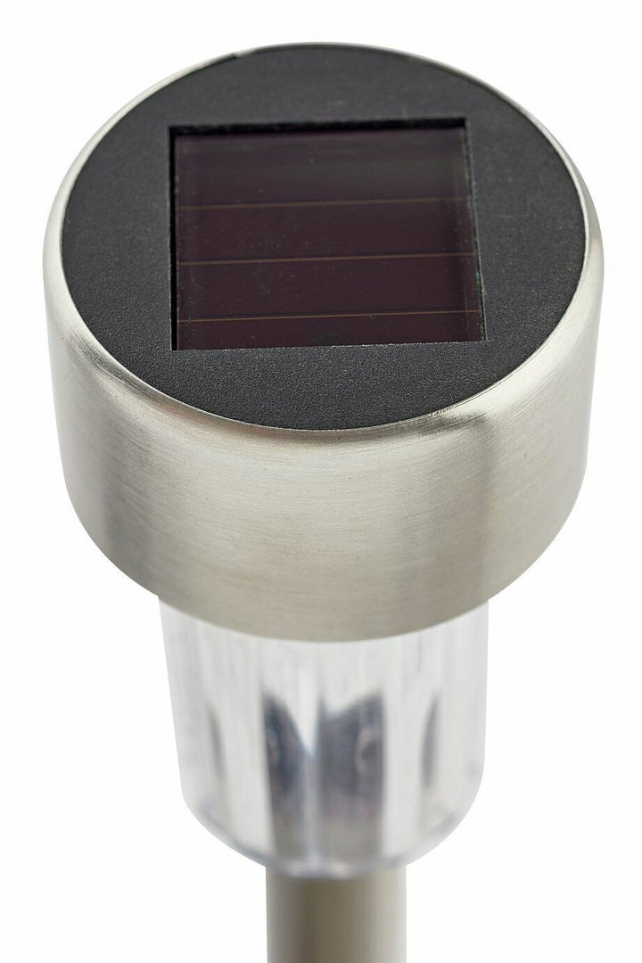 Habitat Set Of 10 Stainless Steel Solar Marker Lights