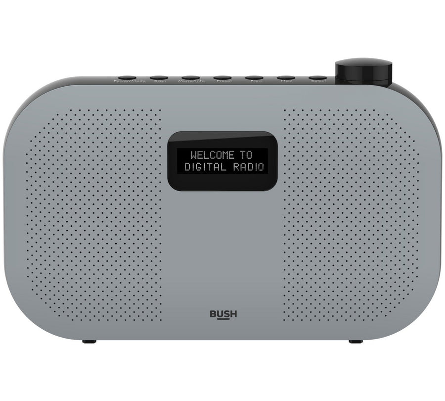 Bush Portable Stereo DAB Radio - Grey