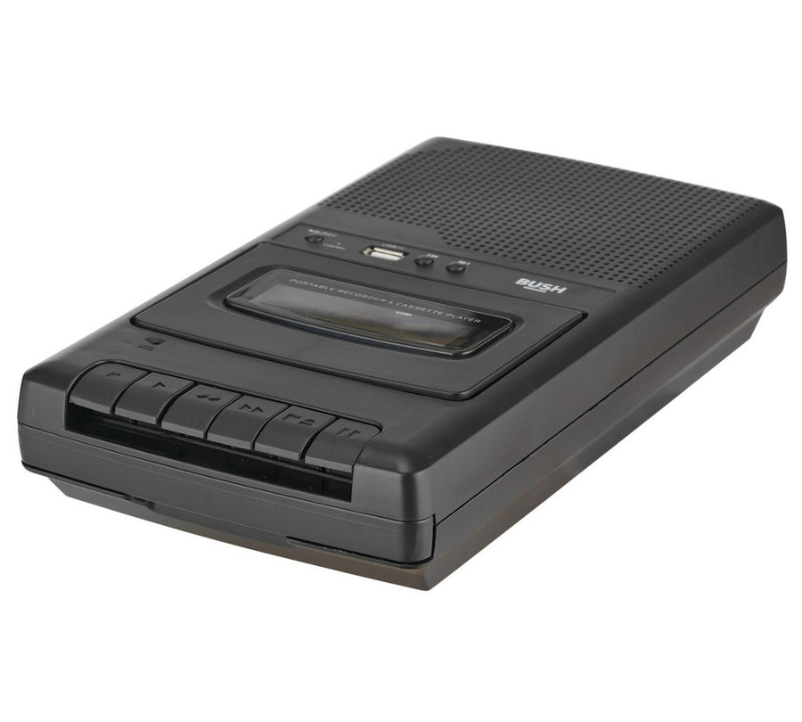 Bush Cassette Player and Recorder - Black