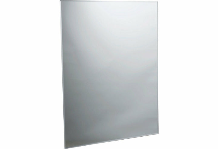 Home Rectangular Bevelled Bathroom Mirror - Silver