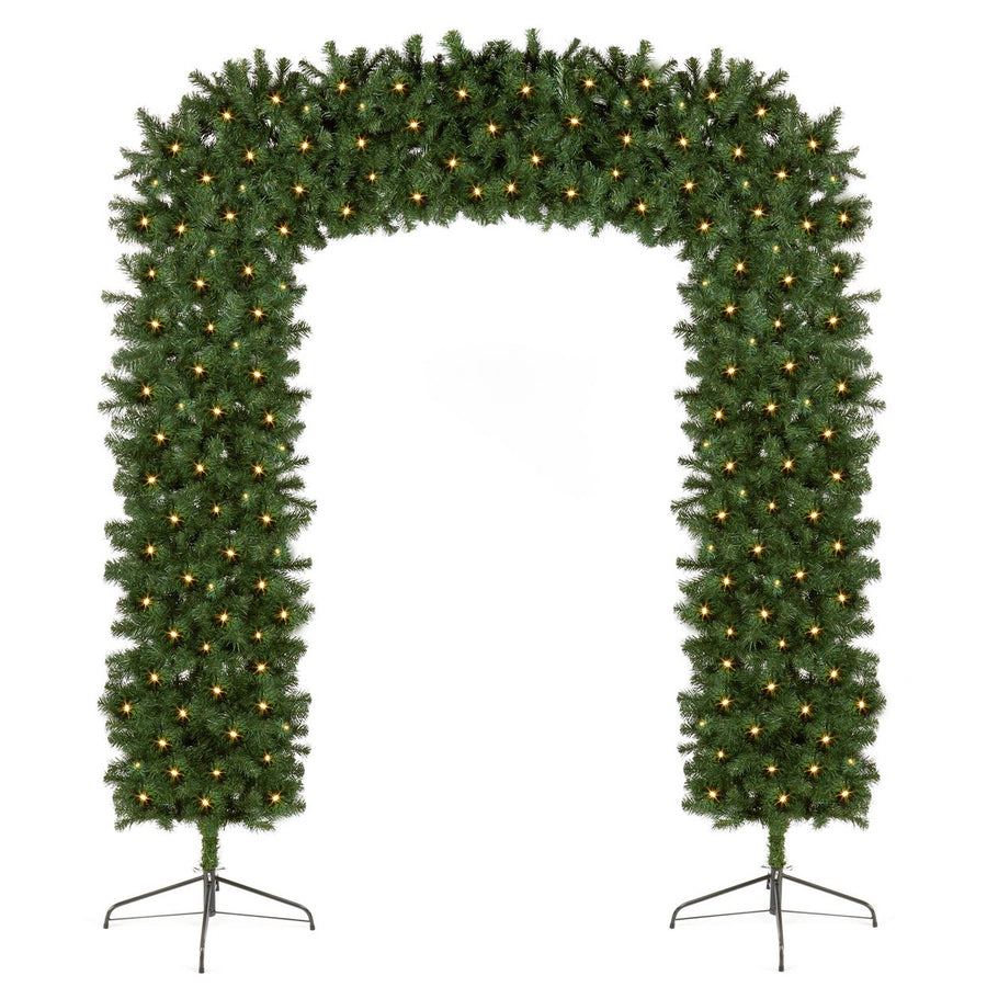 Premier Decorations 8ft Pre-Lit Archway Christmas Tree - Green