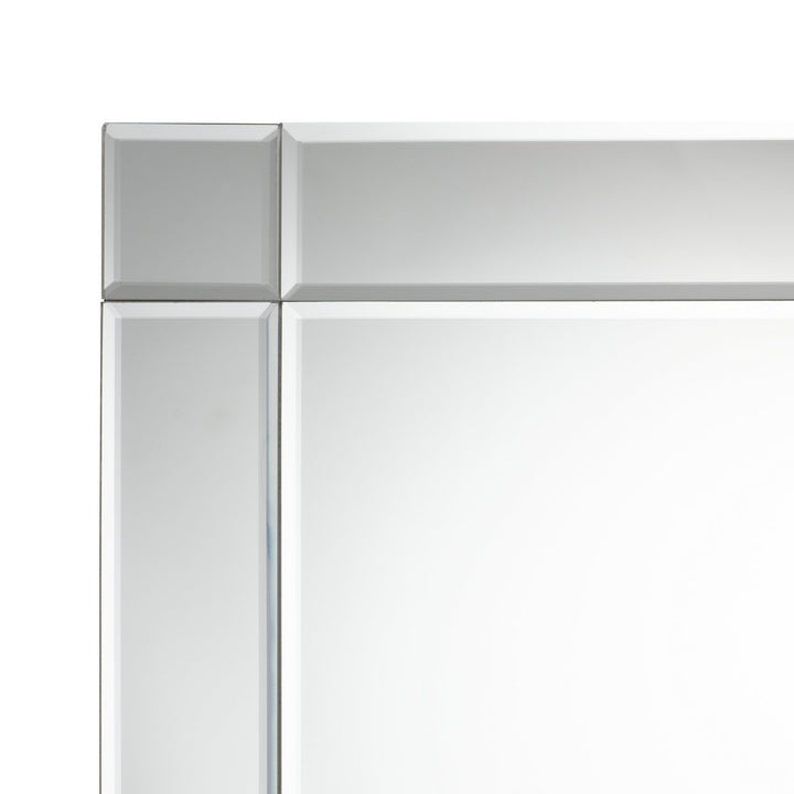 Habitat Rectangular Bevelled Wall Mirror - Silver