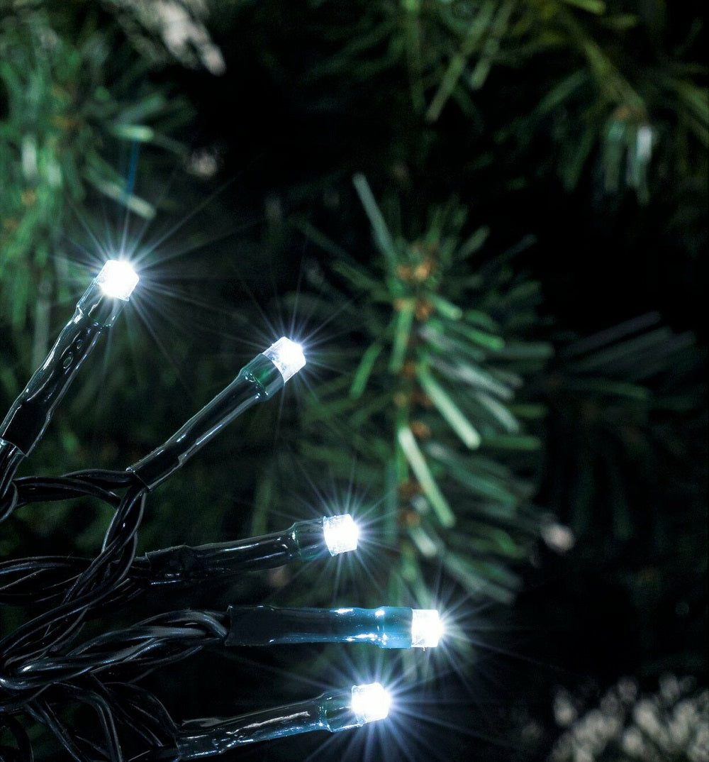 Home 720 Multi-Function LED Christmas Tree Lights - White - 48.14m	