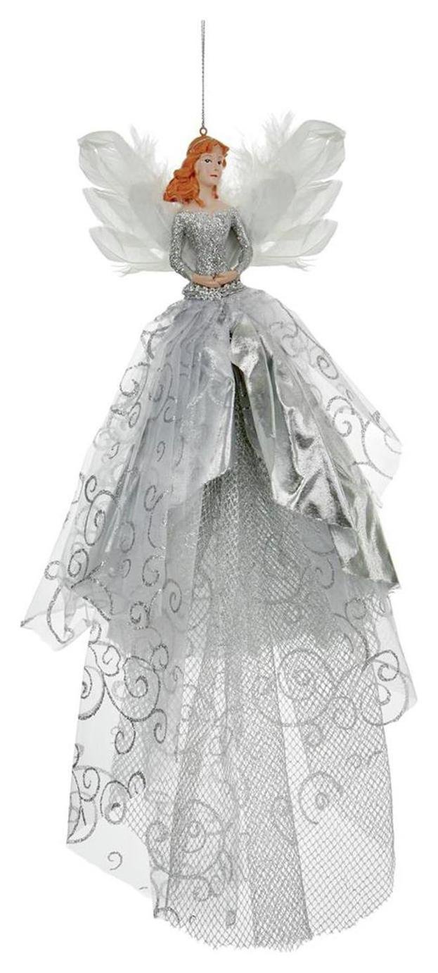 Premier Decorations Fairy Tree Topper Decoration - Silver