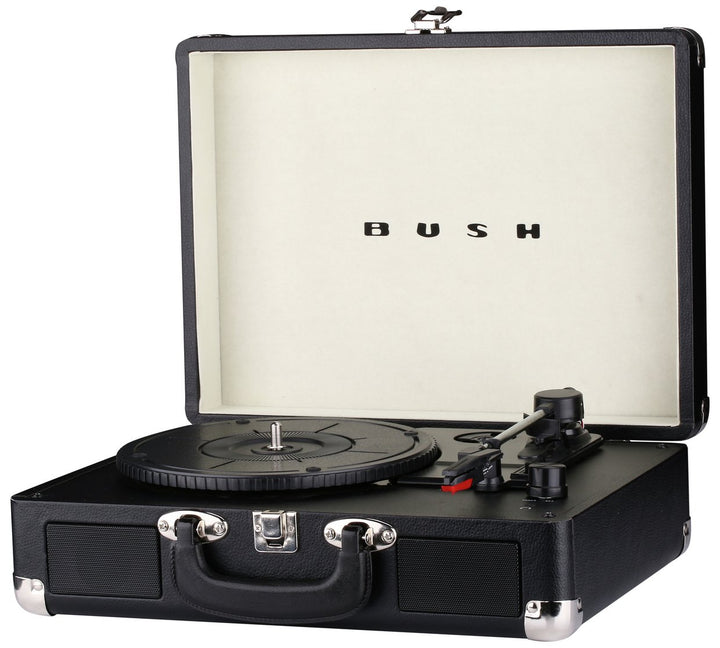 Bush Classic Retro Turntable Vinyl Record Player - Black