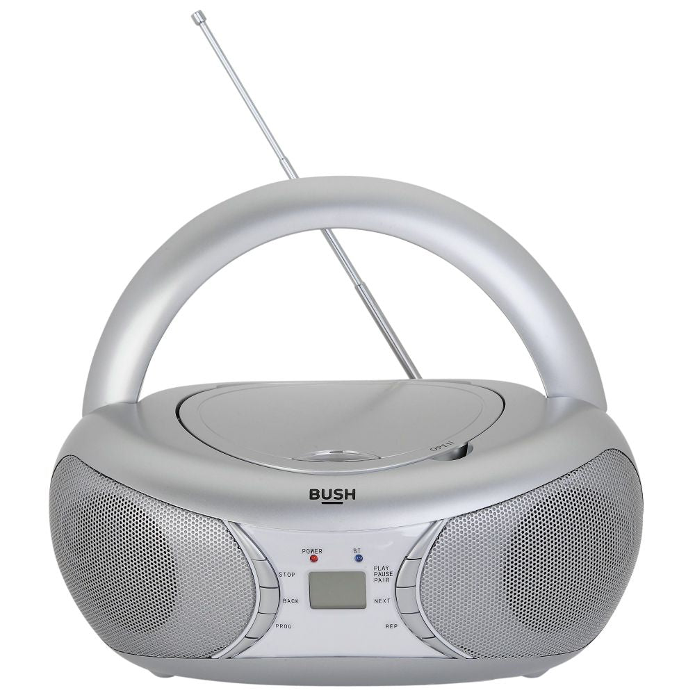 Bush Bluetooth CD Player Radio Boombox - Silver