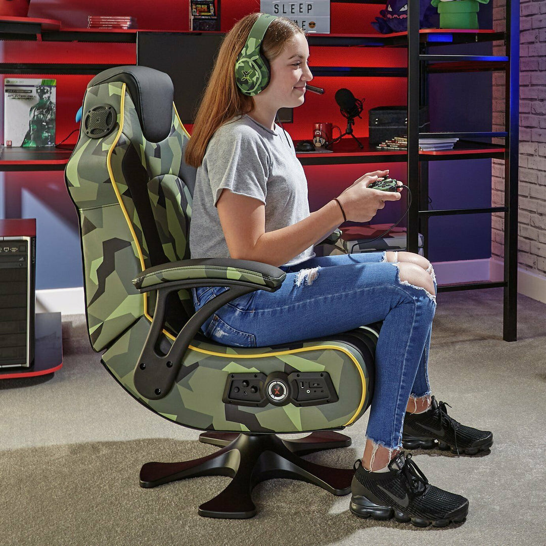 X-Rocker Covert Dark Ops 2.1 Wireless Audio Gaming Chair