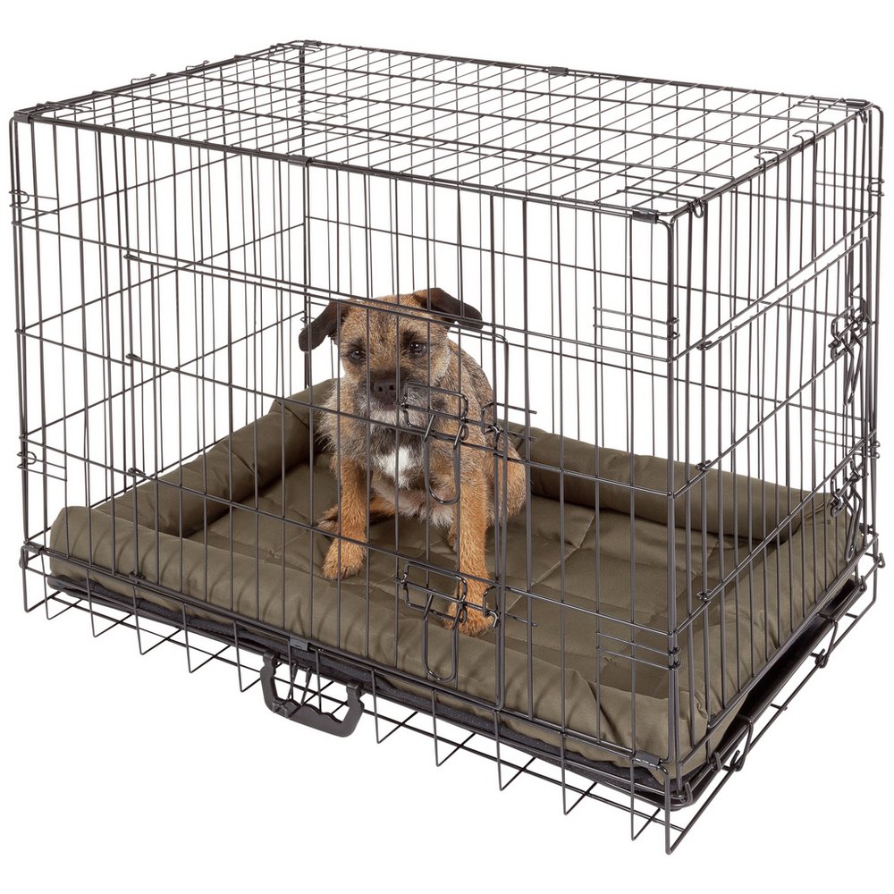 Home Double Door Dog & Cat Crate - Medium