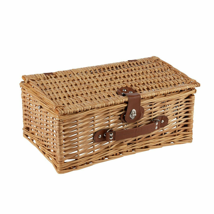 Optima Two Person Picnic Hamper Basket With Cooler