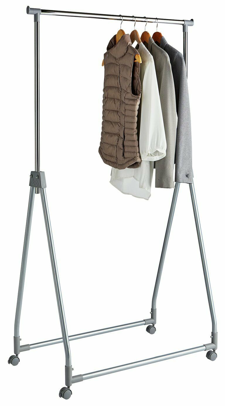 Home Foldable Clothes Rail - Chrome