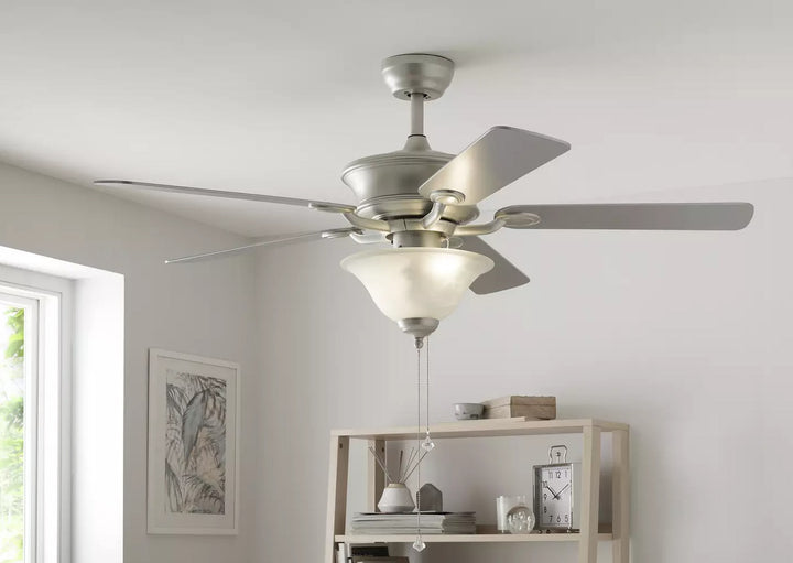 Home Uplighter Ceiling Fan - Satin Nickel