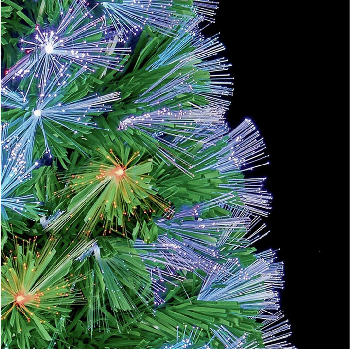 Premier Decorations 2.6ft Fibre Optic Burst Christmas Tree - Green