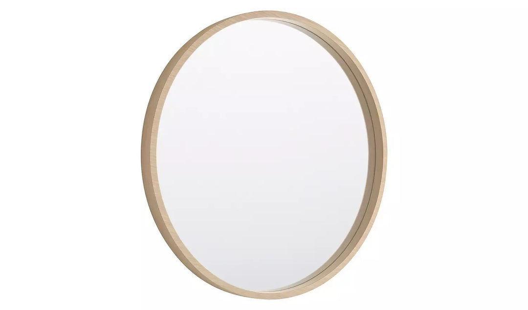 Habitat Ariano Maple Veneer Round Wall Mirror