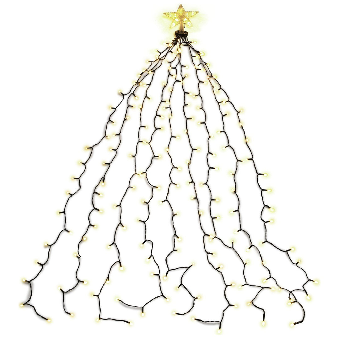 Habitat 1.8m Tree Topper 190 LED Christmas Lights - Warm White