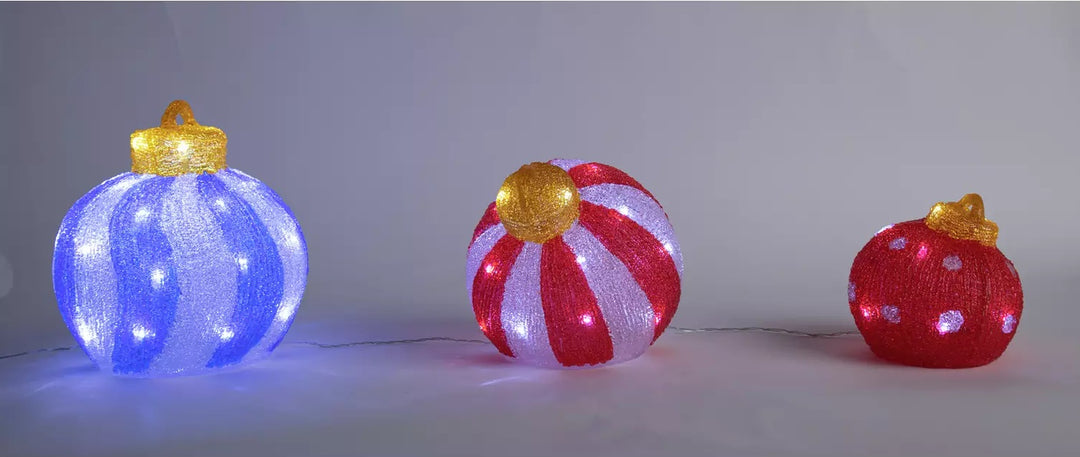 Home Light Up Bauble Christmas Decorations