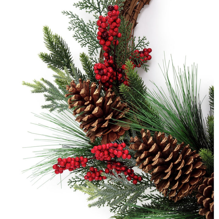 Home Classic Half Christmas Wreath - Green