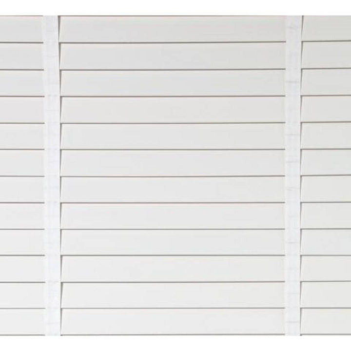 Home Elliott 50mm Wooden Tape Venetian Blind - White (No Fixtures)