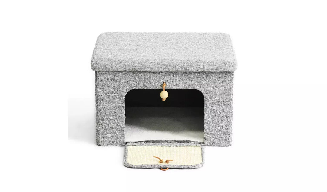 Cat Lounge Box with Scratcher