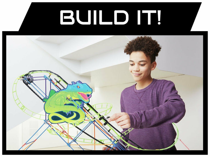K'NEX Part Twisted Lizard Roller Coaster Building Set