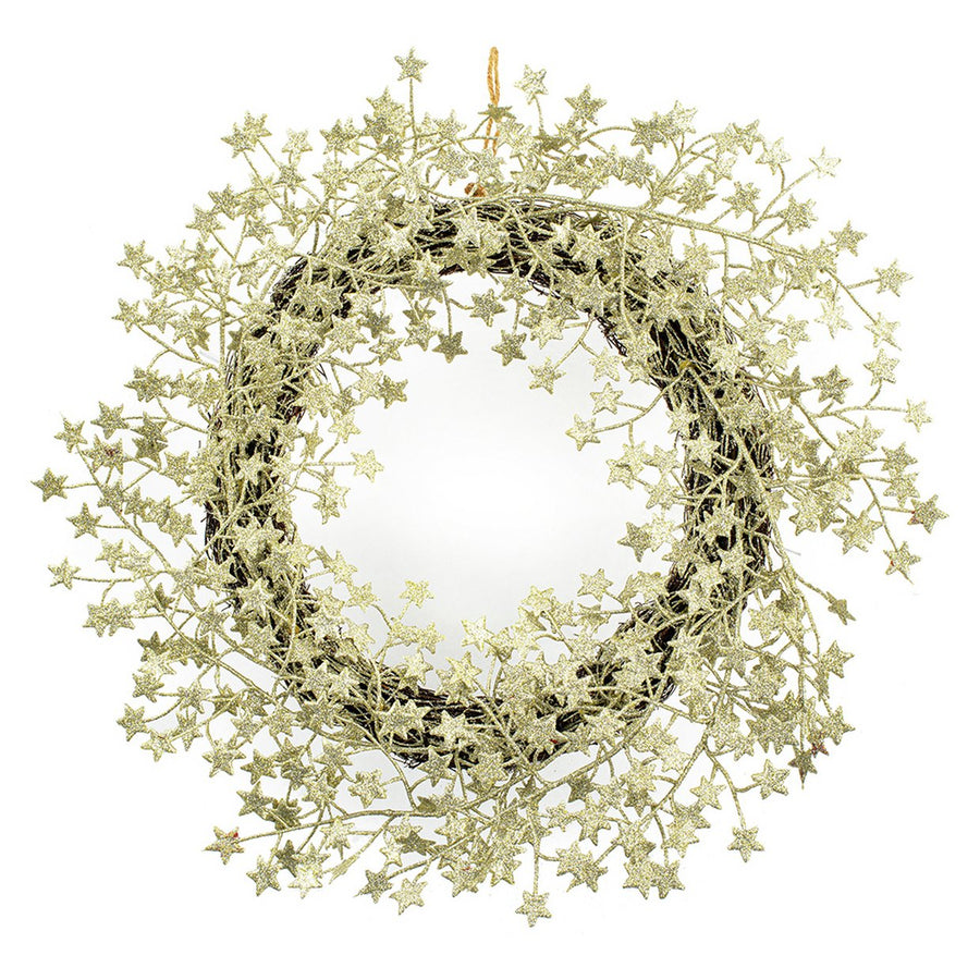 Premier Decorations The Tree Company 45cm Gold Star Christmas Wreath