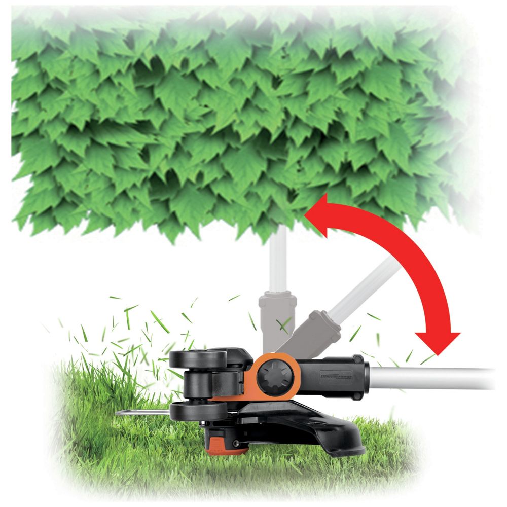 WORX WG163E 20V MAX Cordless Grass Trimmer - 2 Batteries