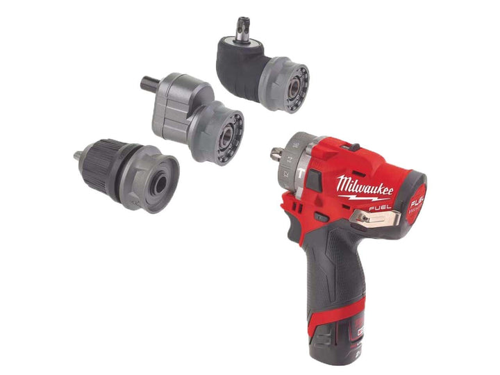 Milwaukee M12FPDXKIT-602X 12v Removable Chuck Percussion Drill