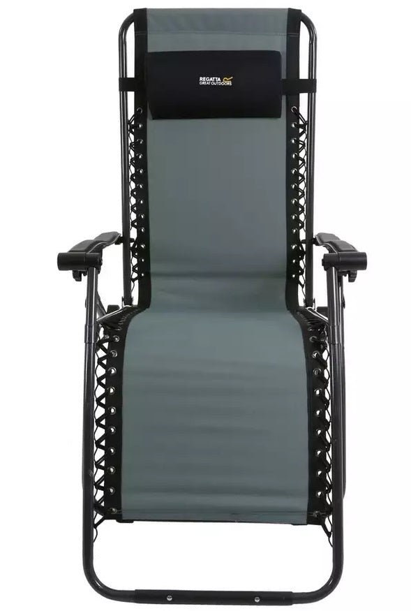 Regatta Colico Lounging Chair - Black / Sealgrey