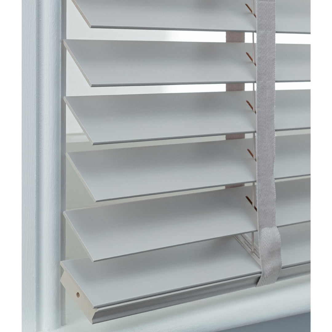 Home Elliott 50mm Wooden Tape Venetian Blind - Grey