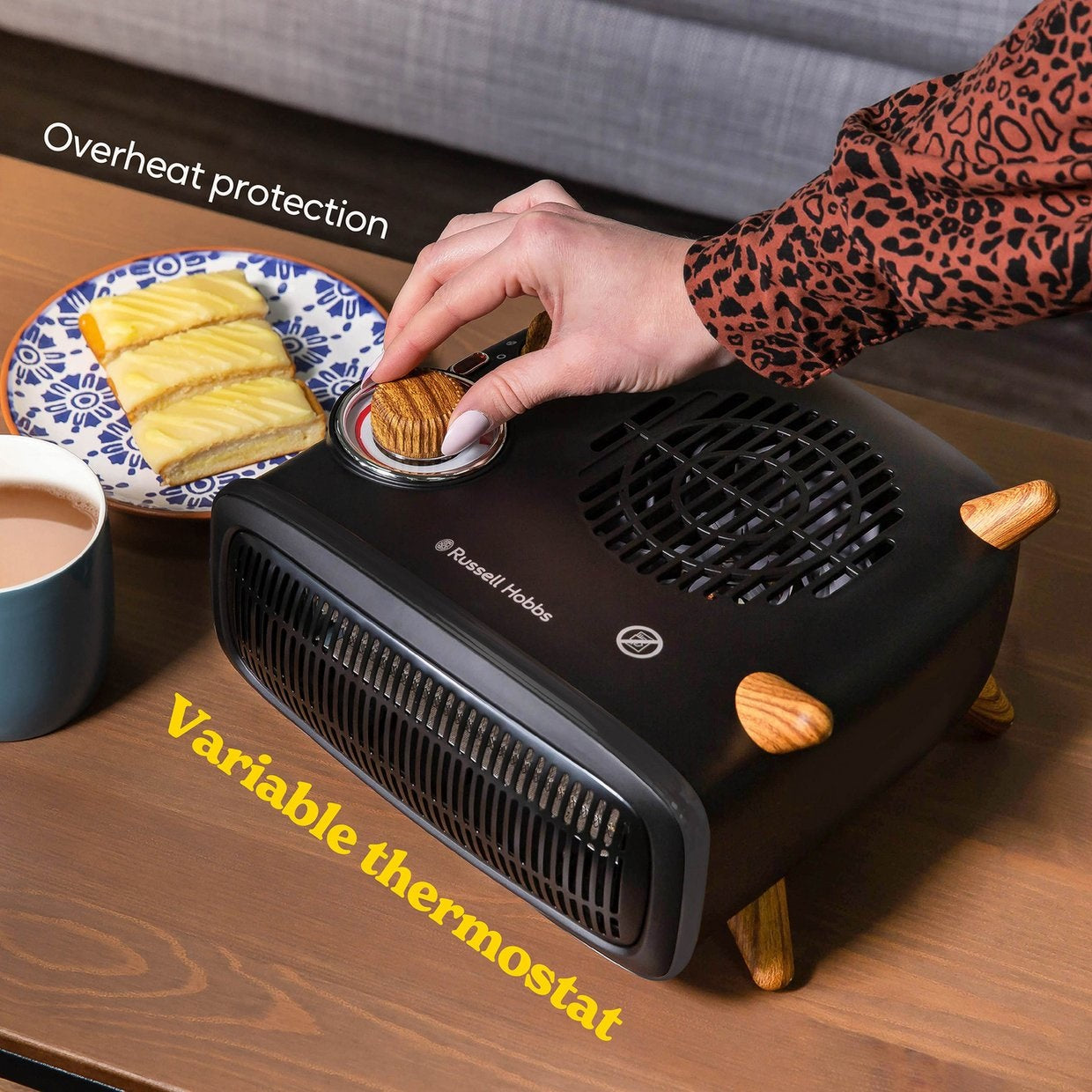 Russell Hobbs Scandi Wood/Black Vertical u0026 Horizontal 1.8kW Heater - R –  GED Outlet